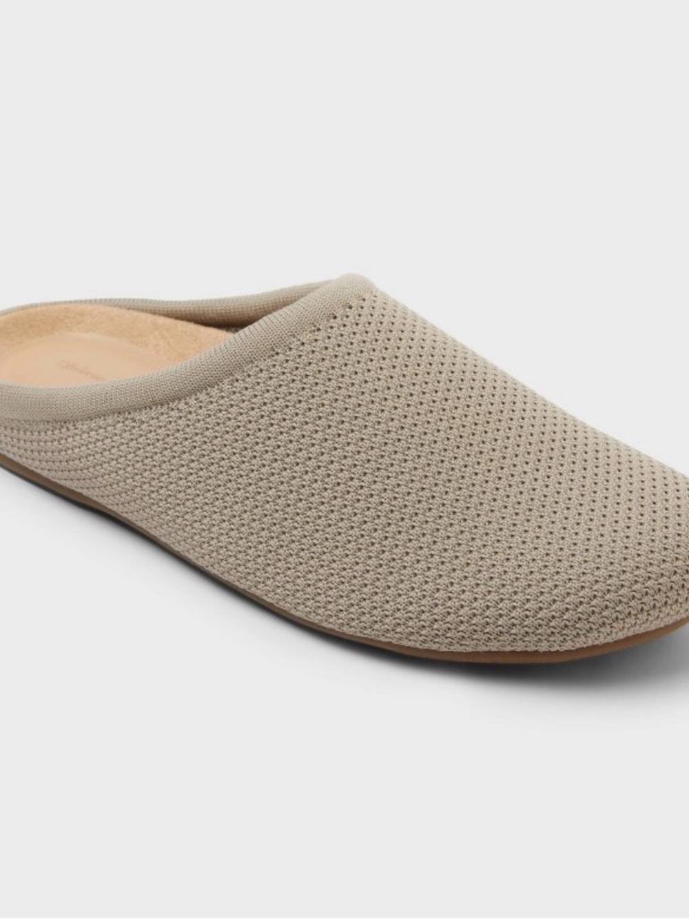 Target Universal Thread Knit Slip-On Mule in Taupe Beige